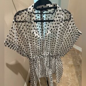 Tulle dress- black and white- worn once-